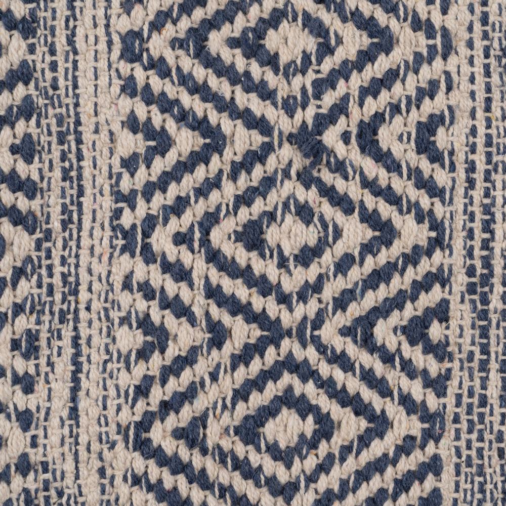 ALFOMBRA AZUL-BLANCO POLIESTER-ALGODÃ Â N 160 X 230 3