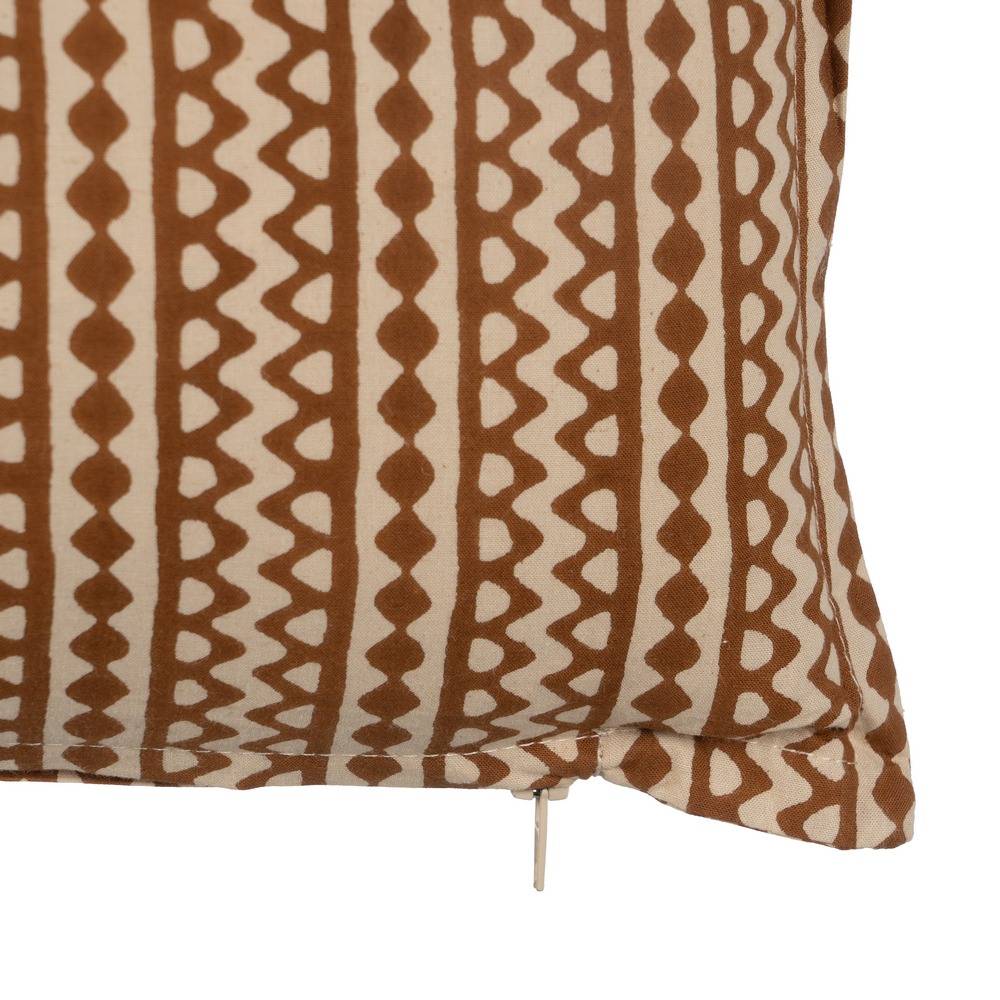 COJÃ Â N BEIGE-MARRÃ Â N 100% ALGODÃ Â N 60 X 3