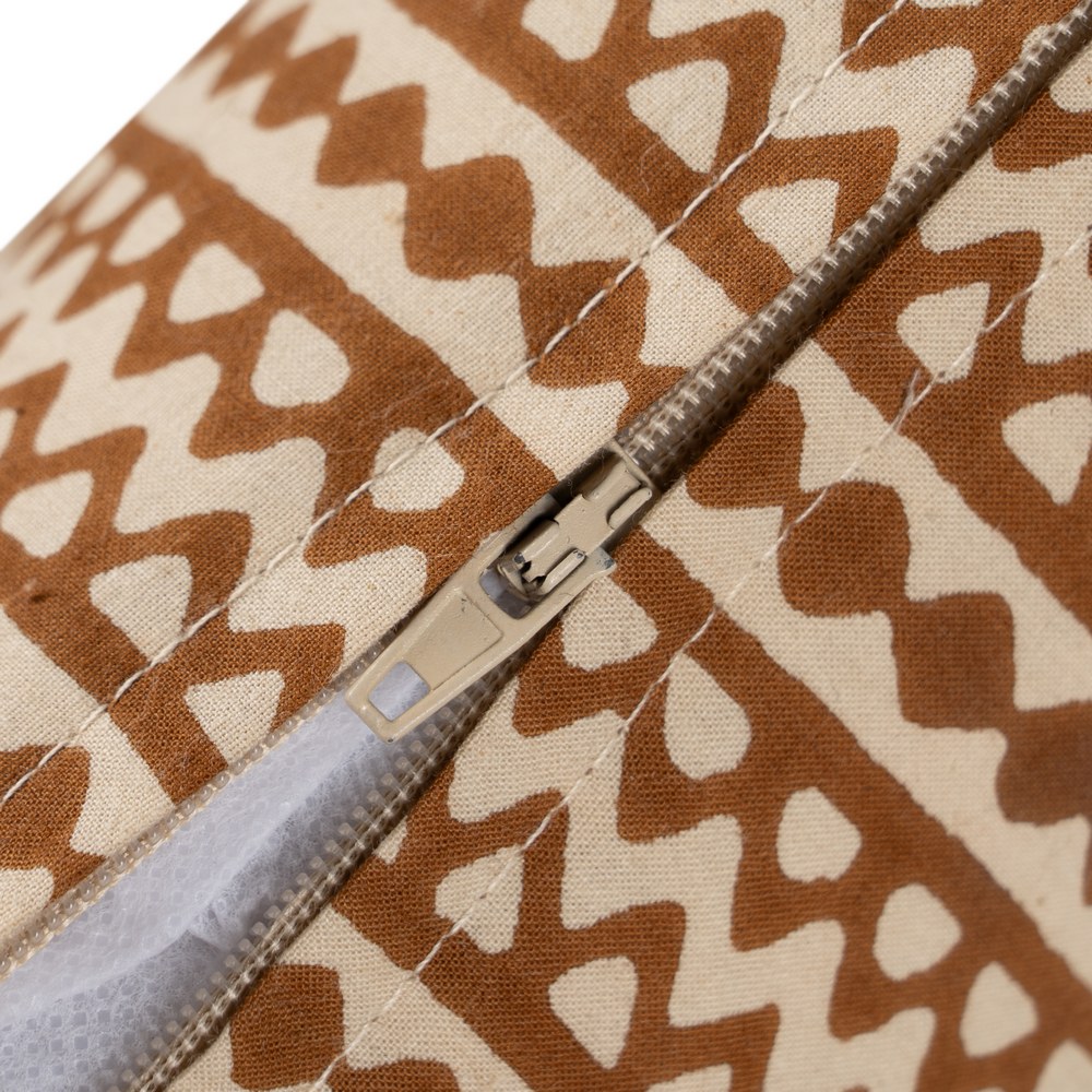 COJÃ Â N BEIGE-MARRÃ Â N 100% ALGODÃ Â N 60 X 4