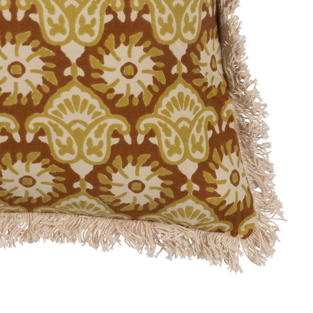 COJÍN BEIGE-MARRÓN 100% ALGODÓN 50 X 30 CM 3