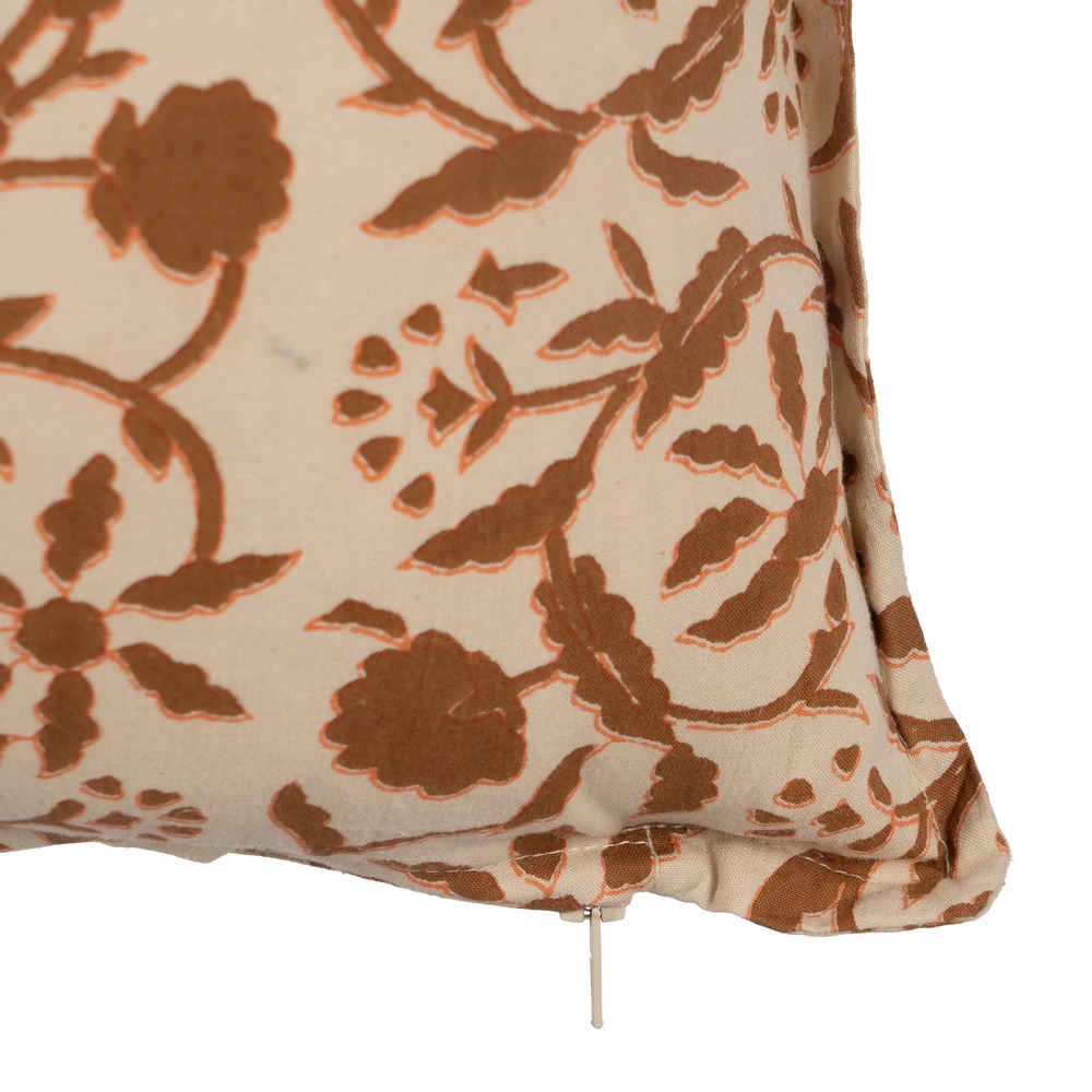 COJÍN BEIGE-MARRÓN 100% ALGODÓN 60 X 40 CM 3