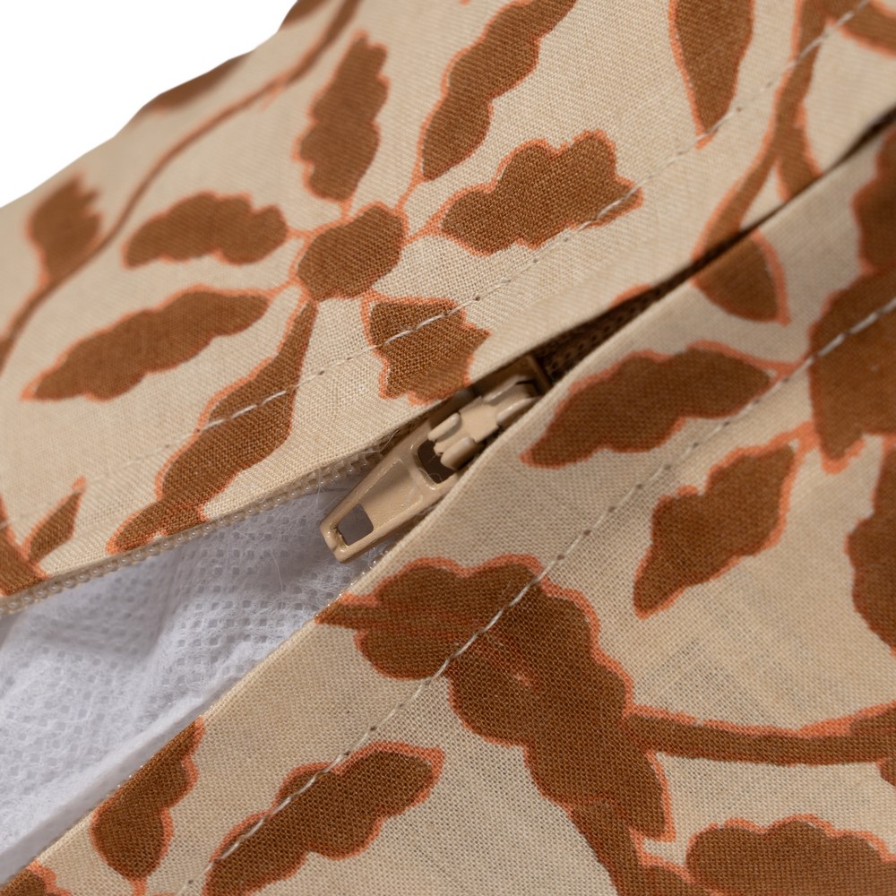 COJÍN BEIGE-MARRÓN 100% ALGODÓN 60 X 40 CM 4