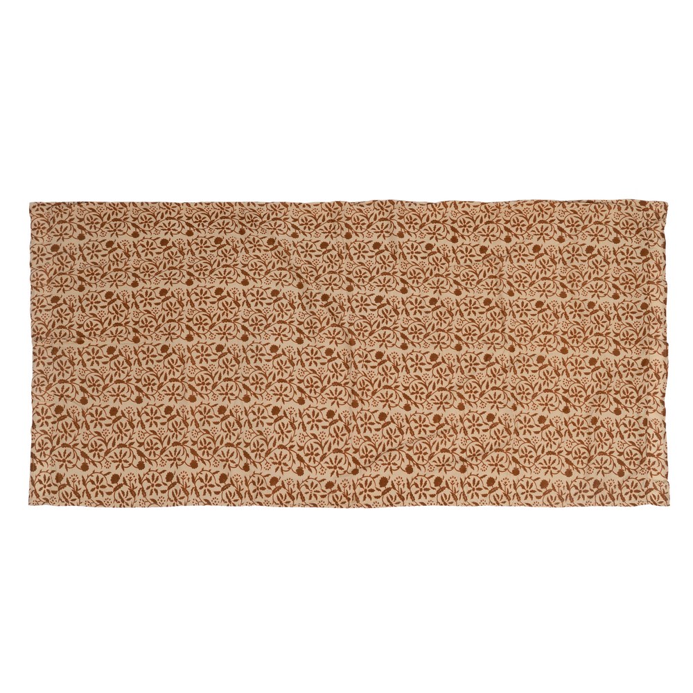 FOUTA BEIGE-MARRÃ Â N 100% ALGODÃ Â N 90 X 18 3