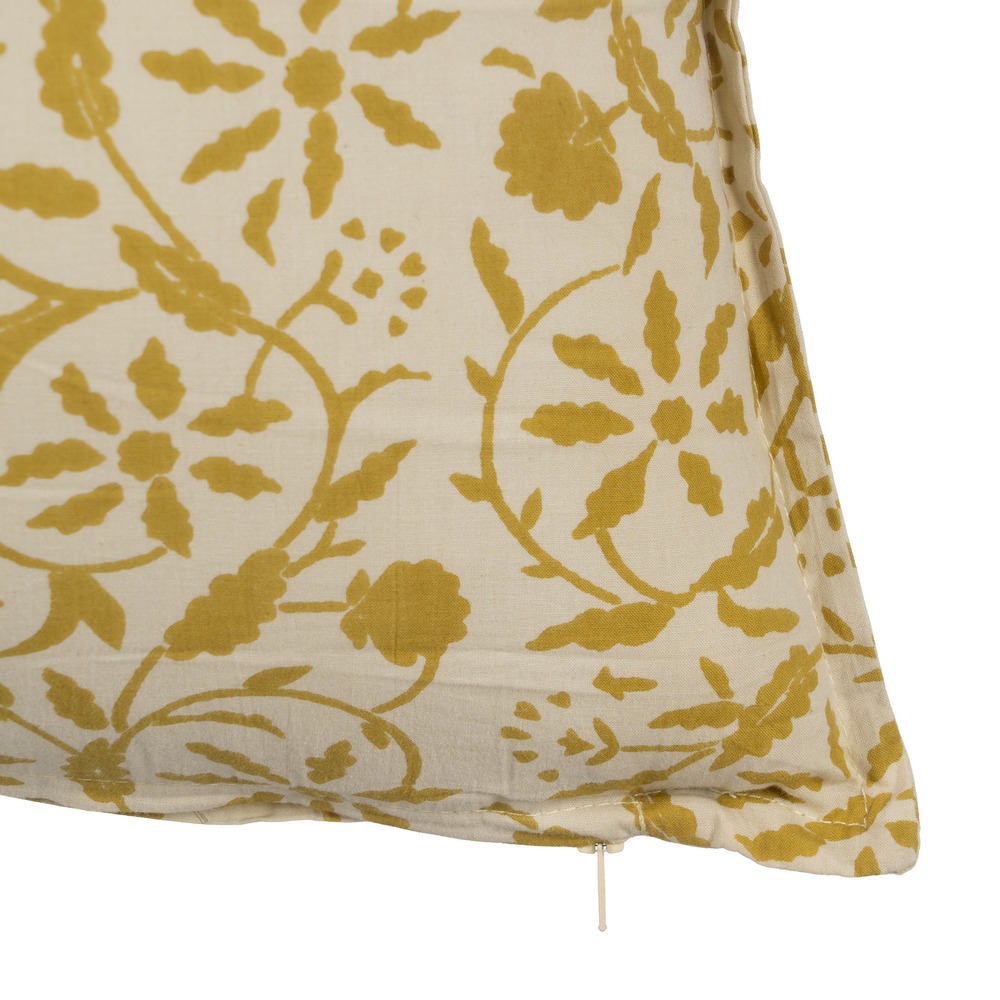 COJÍN BEIGE-MOSTAZA 100% ALGODÓN 50 X 50 CM 3