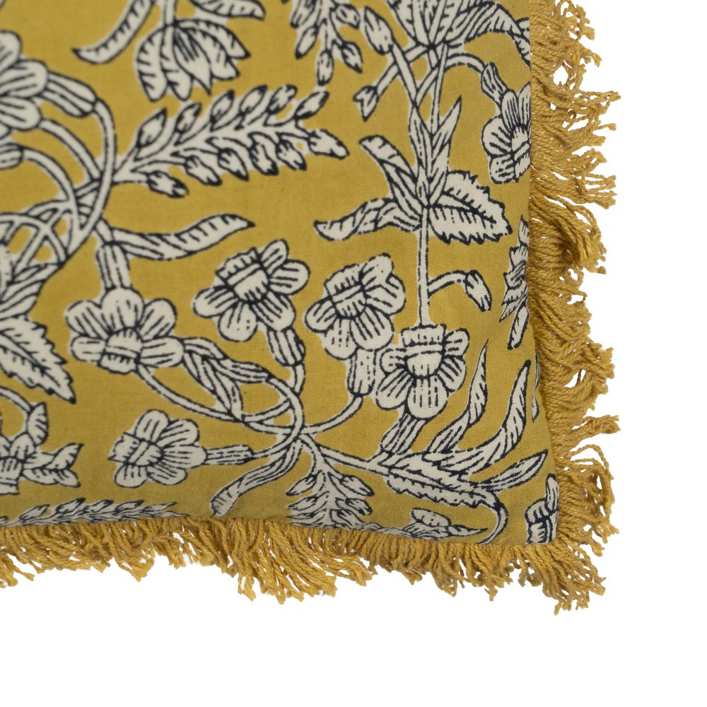 COJÍN BEIGE-MOSTAZA 100% ALGODÓN 60 X 40 CM 4