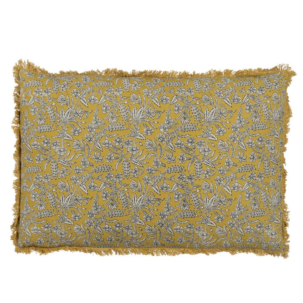 COJÃ Â N BEIGE-MOSTAZA 100% ALGODÃ Â N 60 X 4