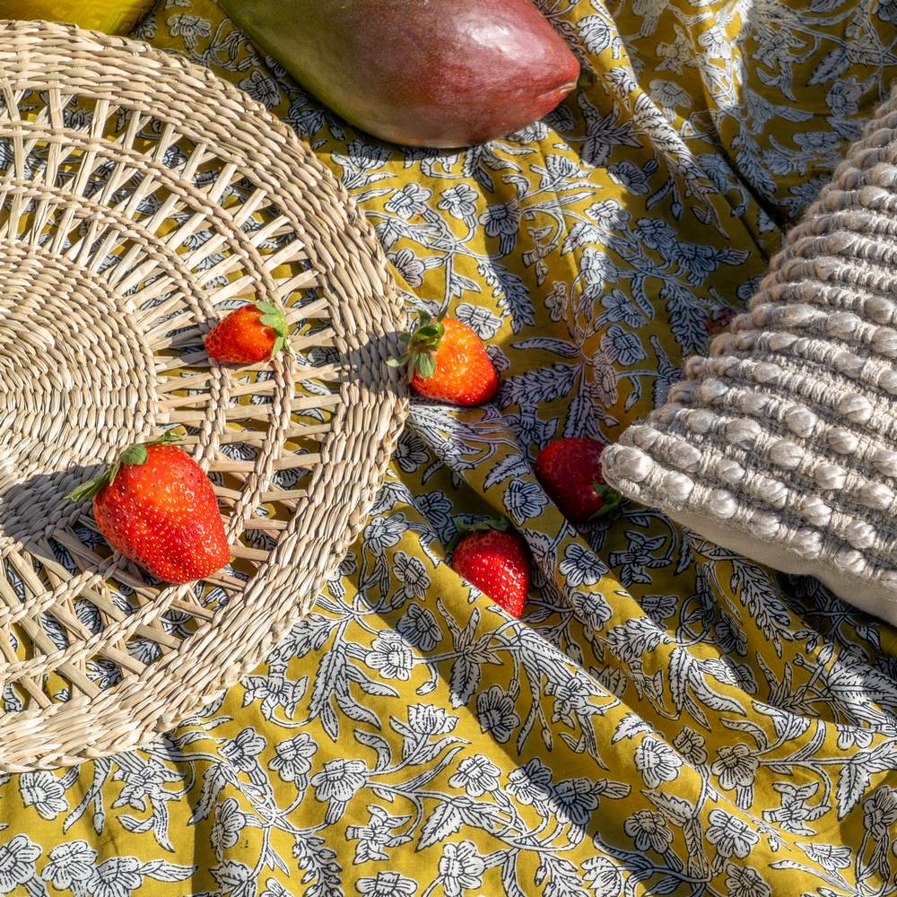 FOUTA BEIGE-MOSTAZA 100% ALGODÃ Â N 90 X 180  3