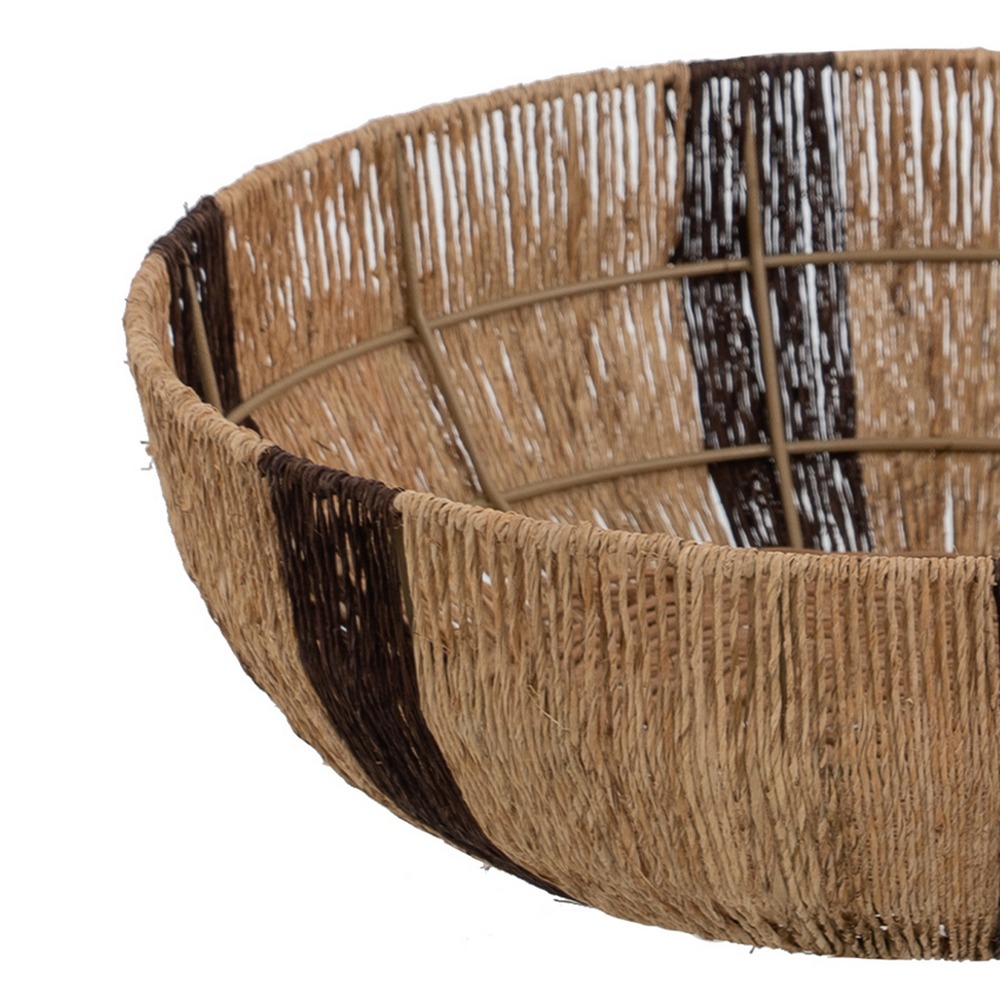 CESTA NATURAL-MARRÃ Â N YUTE 28x28x10  2