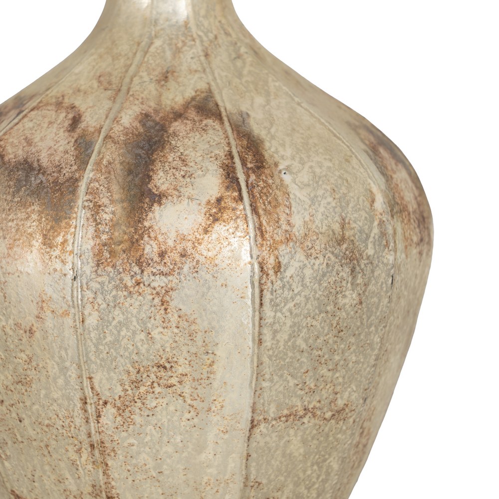 JARRÓN BLANCO ÓXIDO CRISTAL DECORACIÓN 15 X 15 X 2 6