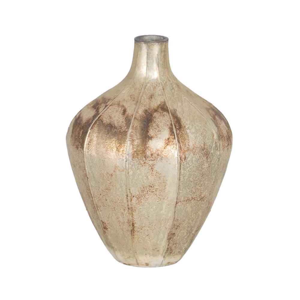 JARRÃ Â N BLANCO Ã Â XIDO CRISTAL DECORACIÃ Â N 15 X 