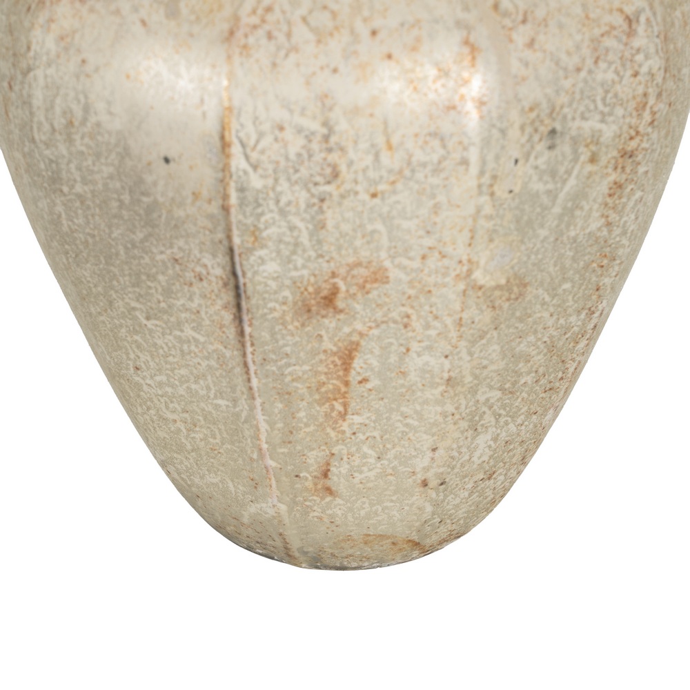 JARRÓN BLANCO ÓXIDO CRISTAL DECORACIÓN 18 X 18 X 2 6
