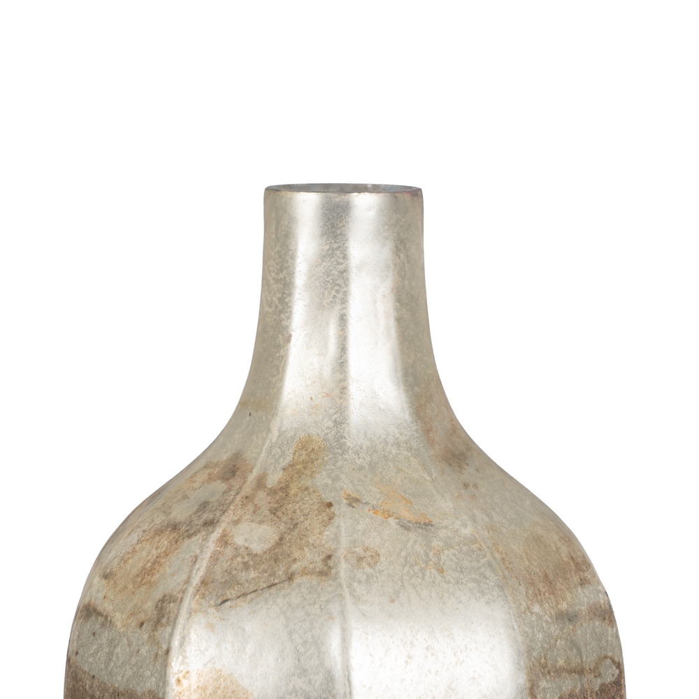 JARRÃ Â N BLANCO Ã Â XIDO CRISTAL DECORACIÃ Â N 11 X  4