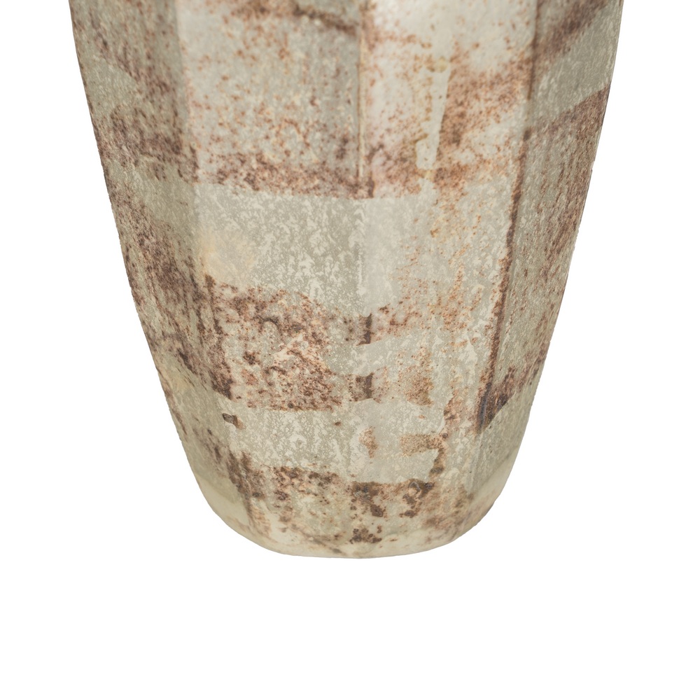 JARRÓN BLANCO ÓXIDO CRISTAL DECORACIÓN 11 X 11 X 2 6