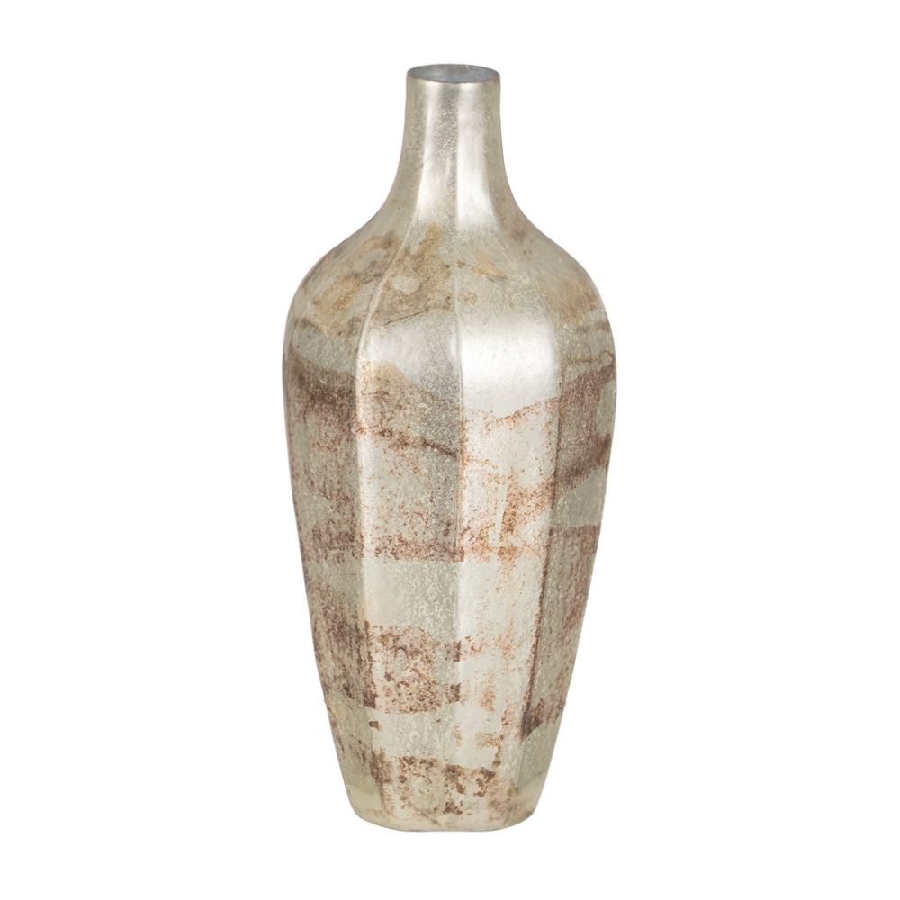 JARRÃ Â N BLANCO Ã Â XIDO CRISTAL DECORACIÃ Â N 11 X 