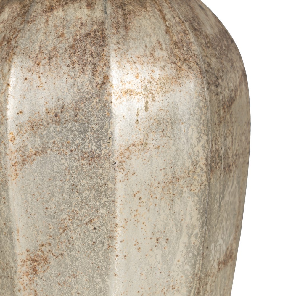JARRÃ Â N BLANCO Ã Â XIDO CRISTAL DECORACIÃ Â N 15 X  5