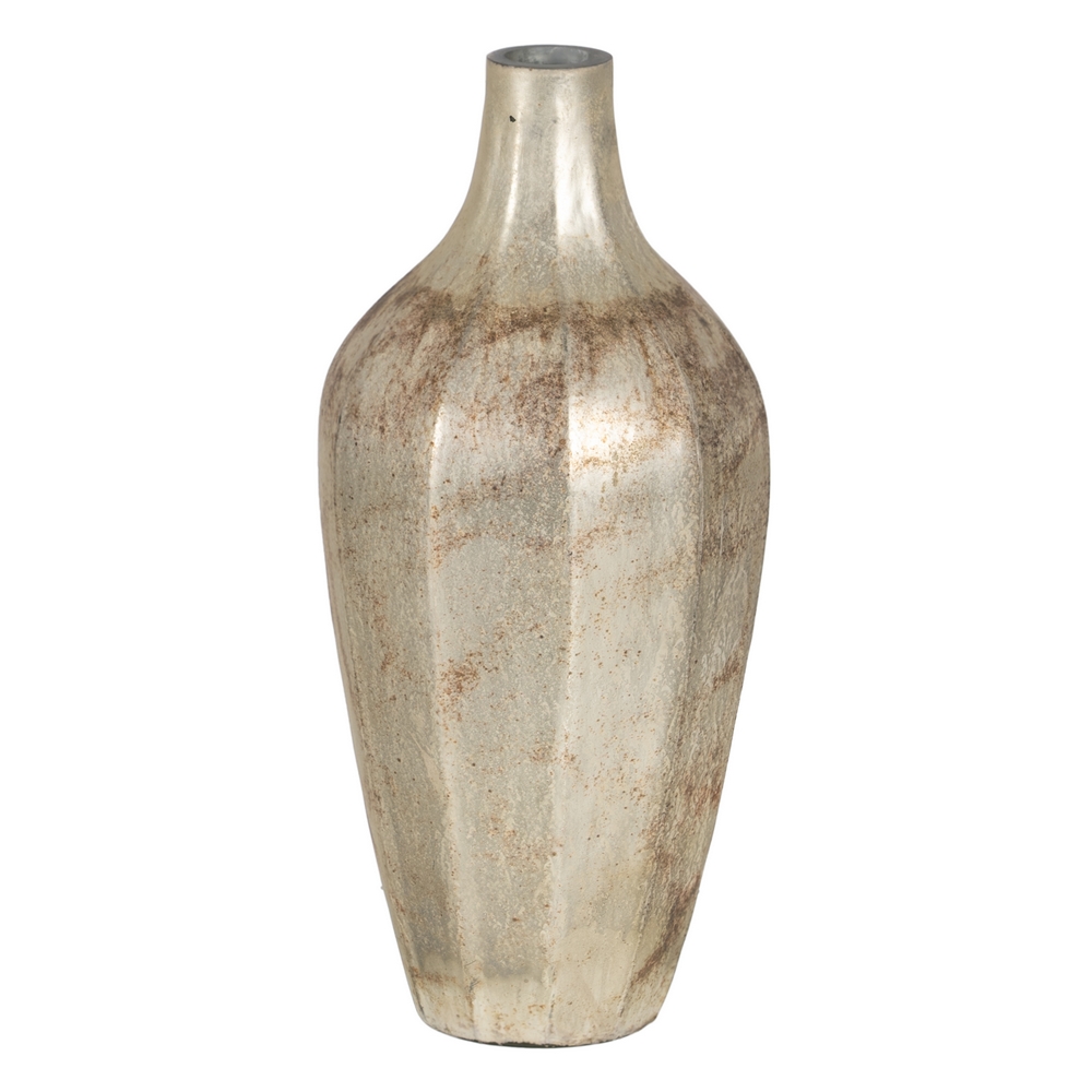JARRÃ Â N BLANCO Ã Â XIDO CRISTAL DECORACIÃ Â N 15 X 