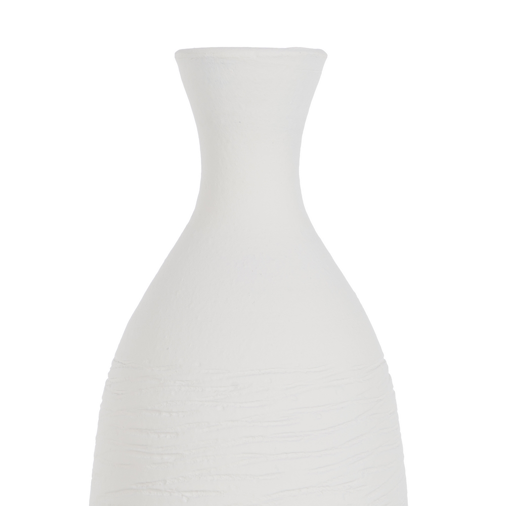 JARRON BLANCO BARRO DECORACION 14X14X40CM 5