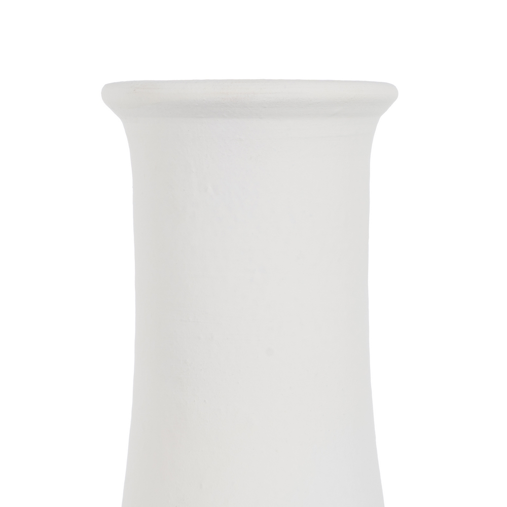 JARRON BLANCO BARRO DECORACION 16X16X30CM 5