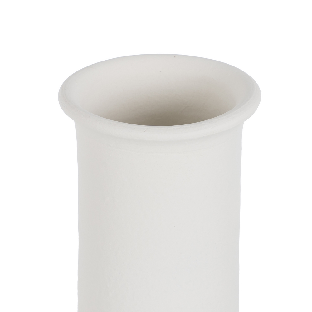 JARRON BLANCO BARRO DECORACION 18X18X40CM 4