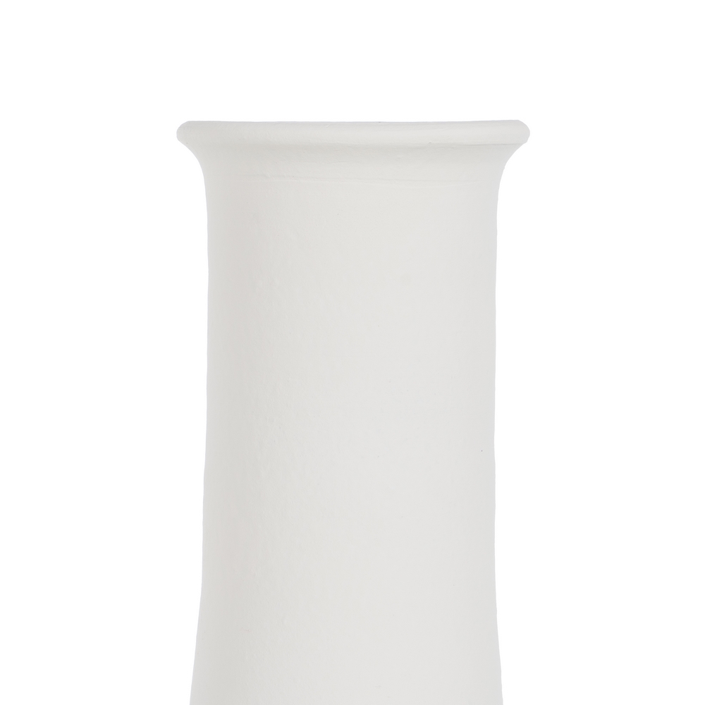 JARRON BLANCO BARRO DECORACION 18X18X40CM 5