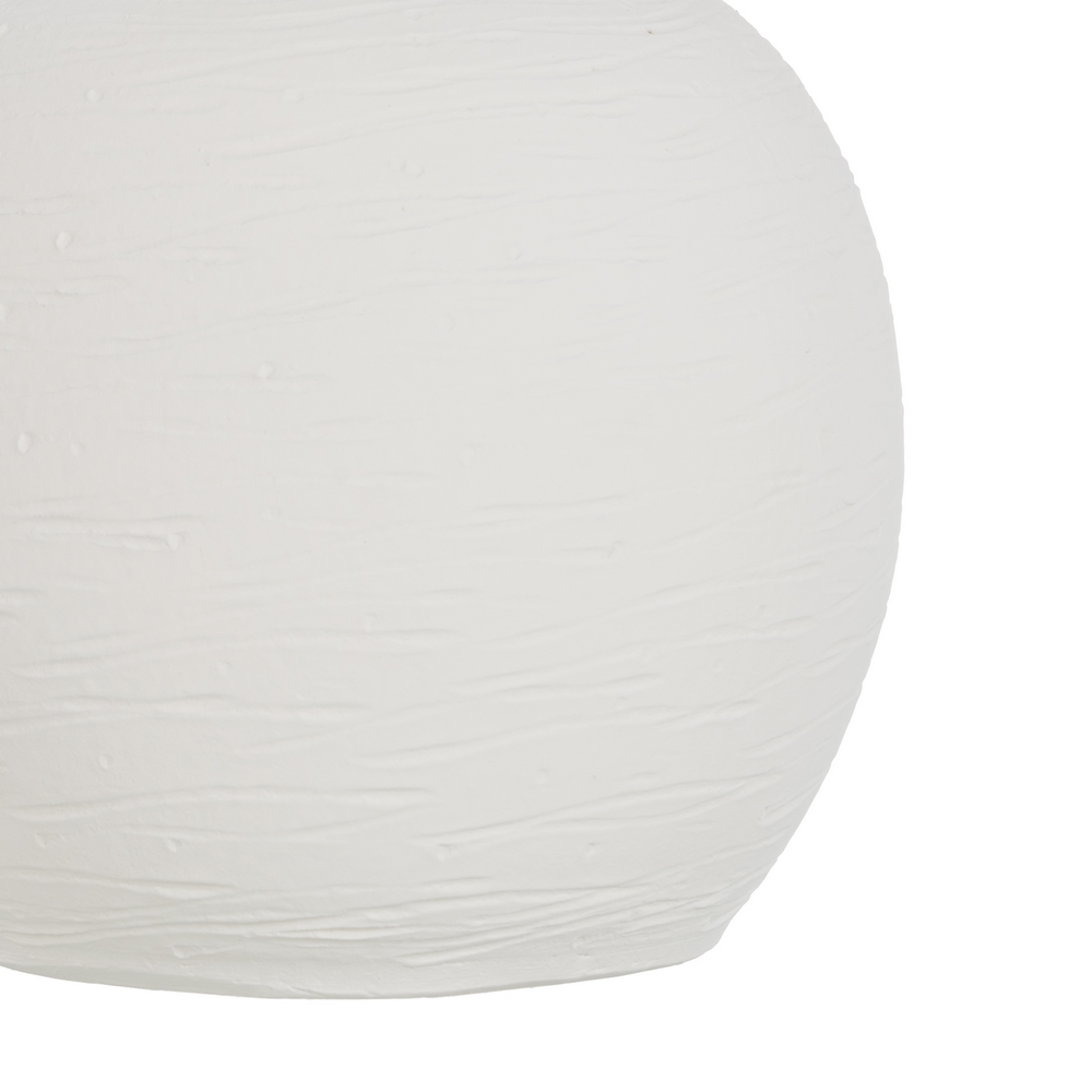 JARRON BLANCO BARRO DECORACION 18X18X40CM 7