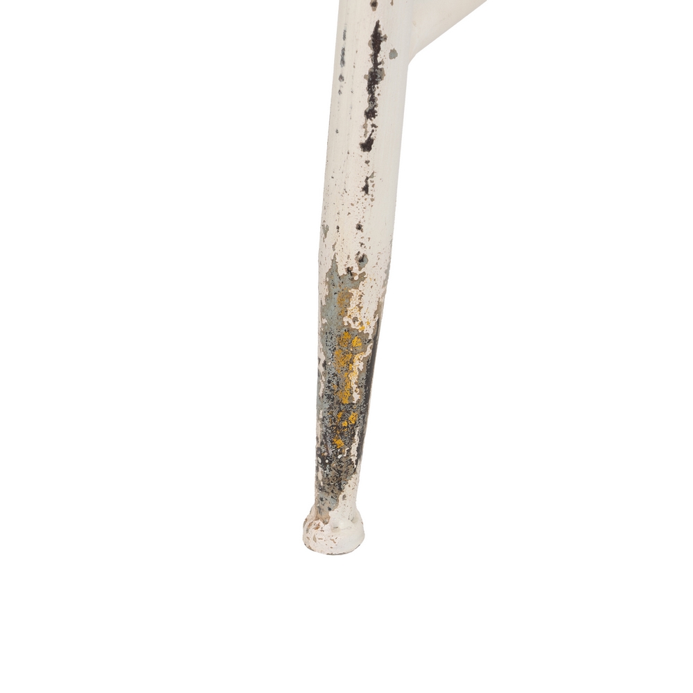 MESA CENTRO CREMA METAL 75 X 75 X 50 CM 7