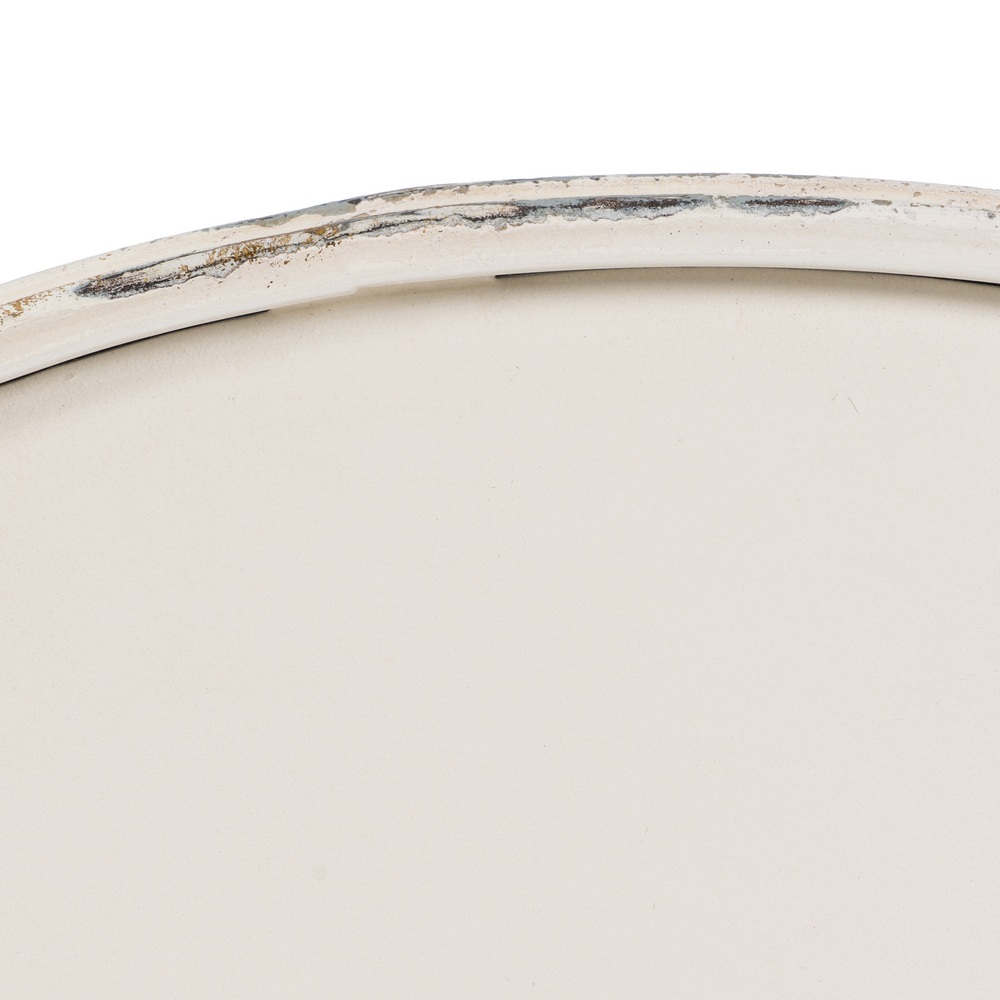 MESA CREMA METAL 80 X 80 X 75 CM 5