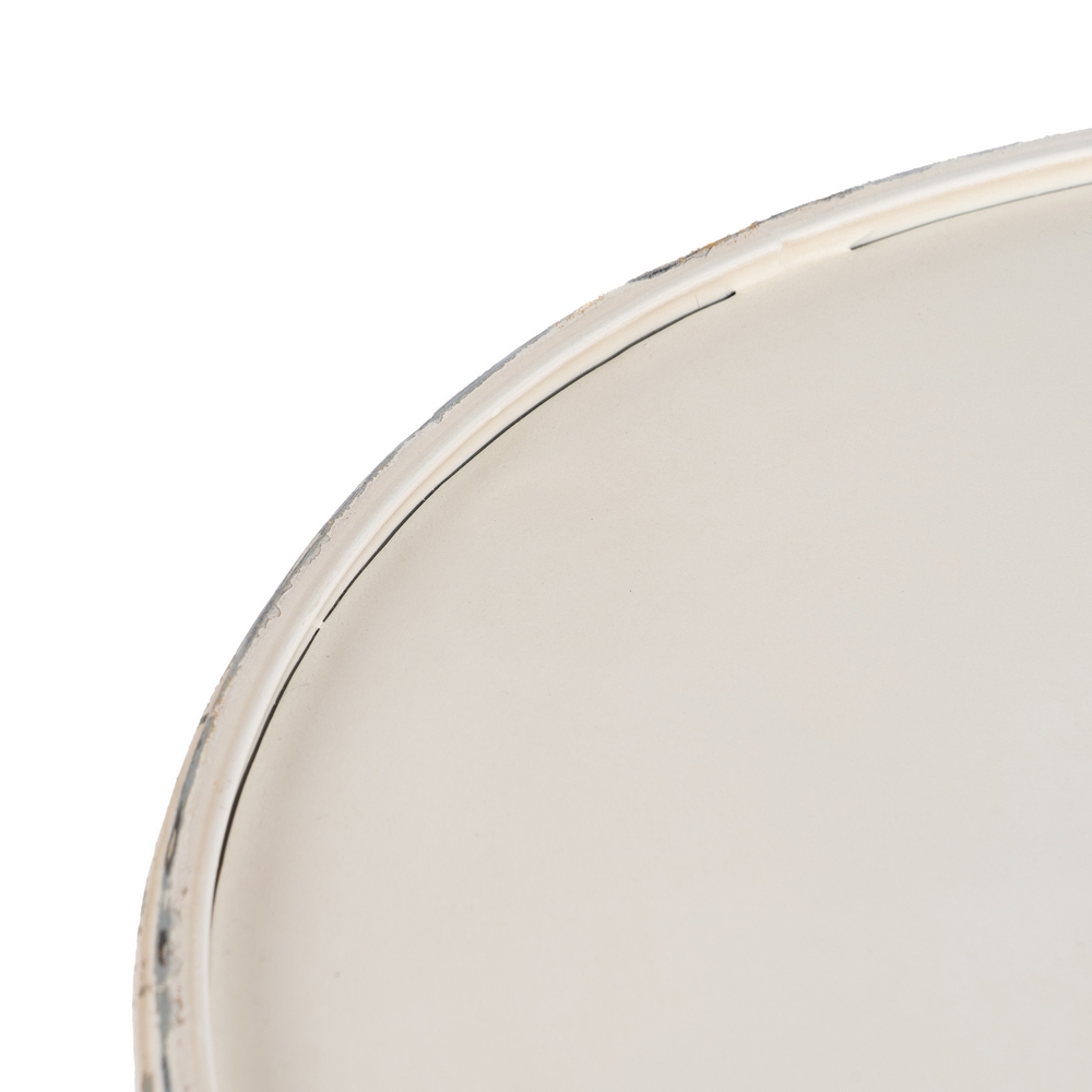MESA AUXILIAR CREMA METAL 70 X 70 X 75 CM 3