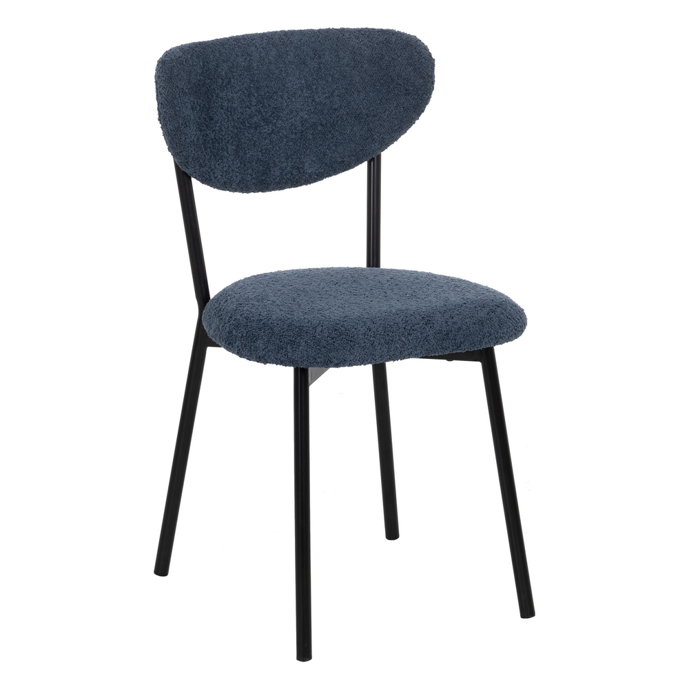 SILLA AZUL METAL-TEJIDO SALÃ Â N 47 X 50 X 80  3