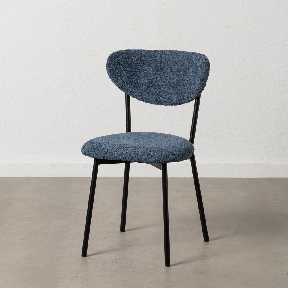 SILLA AZUL METAL-TEJIDO SALÃ Â N 47 X 50 X 80 