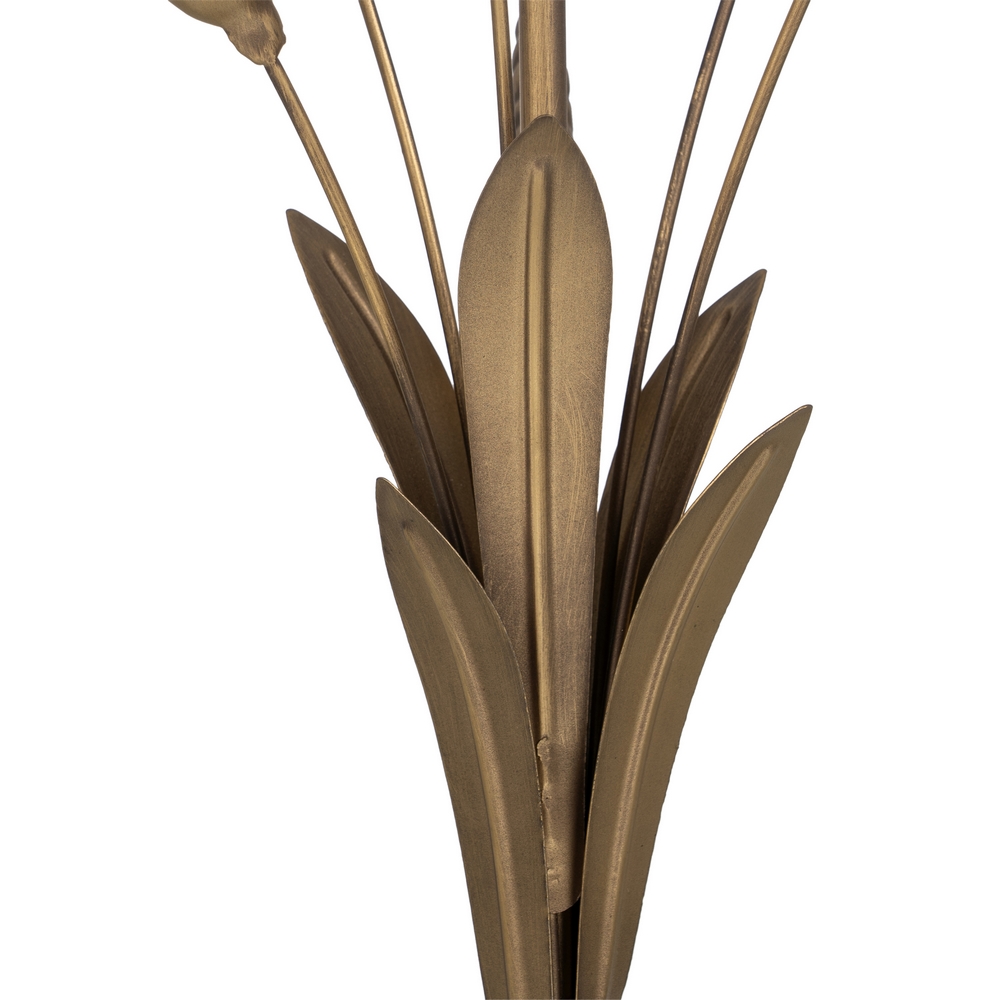 PORTAVELAS ORO METAL DECORACIÃ Â N 23 X 23 X 43  5