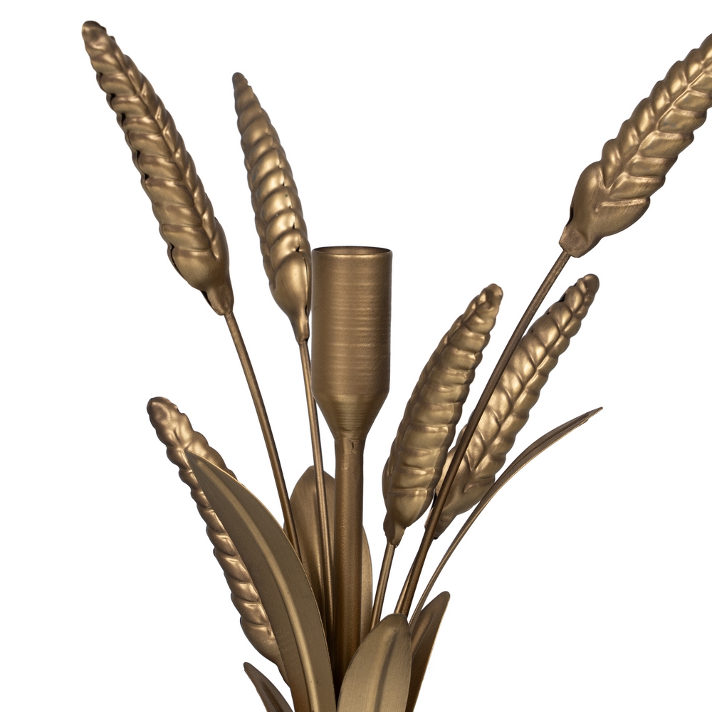 PORTAVELAS ORO METAL DECORACIÃ Â N 23 X 23 X 34  4