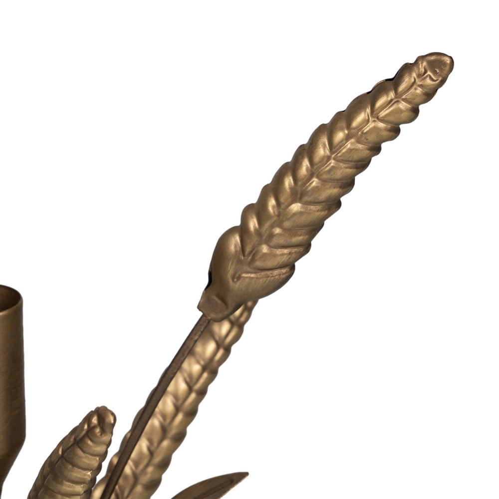 PORTAVELAS ORO METAL DECORACIÃ Â N 23 X 23 X 34  5