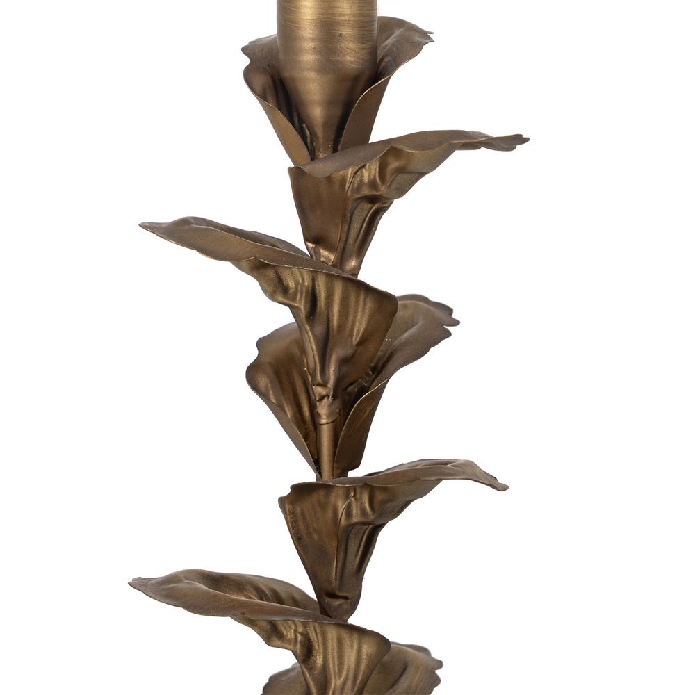 PORTAVELAS ORO METAL DECORACIÃ Â N 9,50 X 9,50 X 30 5