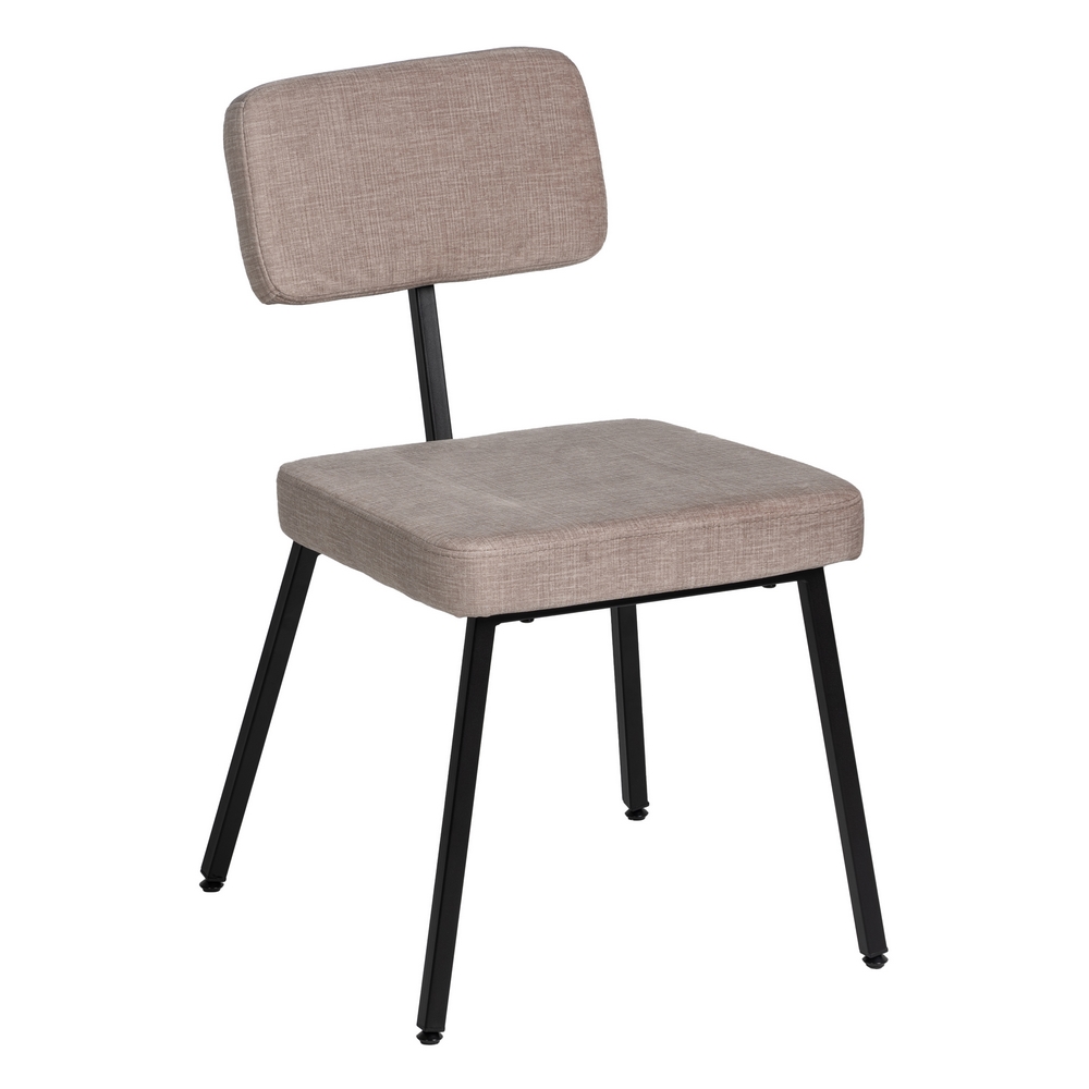 SILLA BEIGE TEJIDO-METAL DECORACIÃ Â N 42,50 X 55 X 2