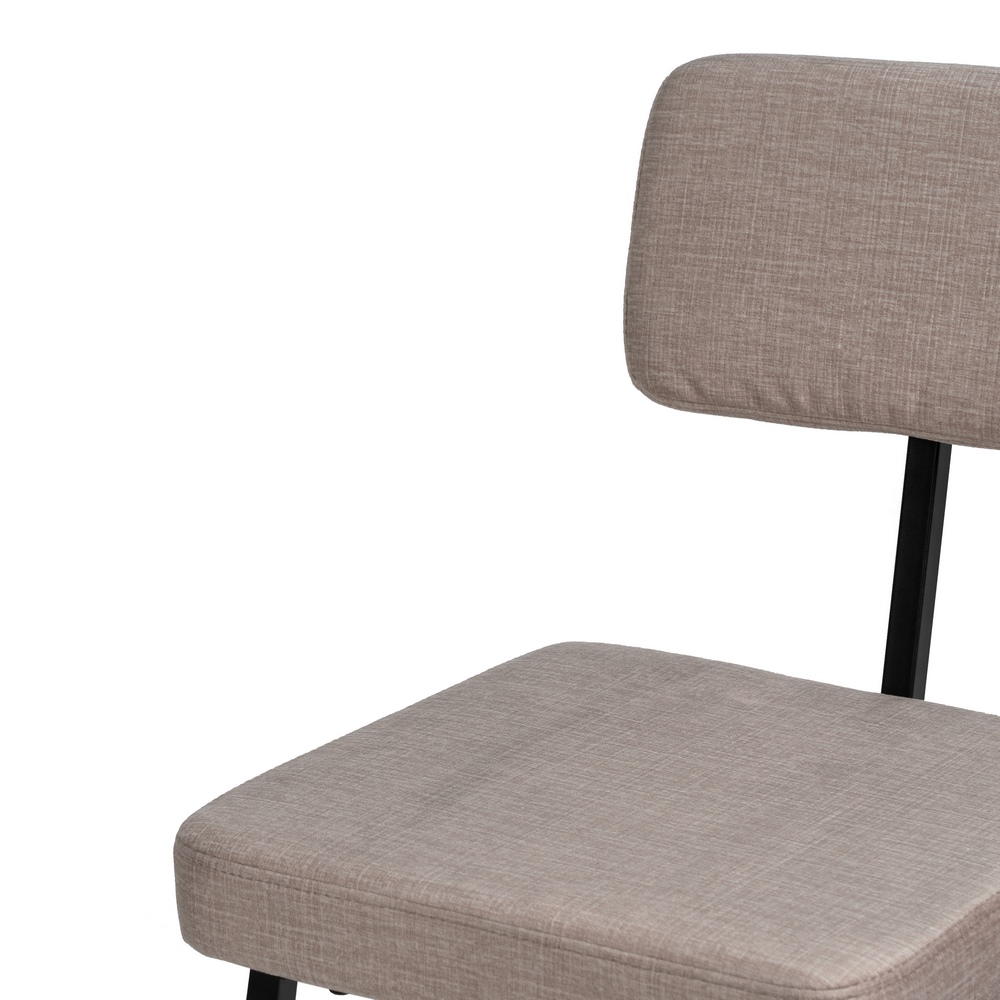 SILLA BEIGE TEJIDO-METAL DECORACIÓN 42,50 X 55 X 7 6