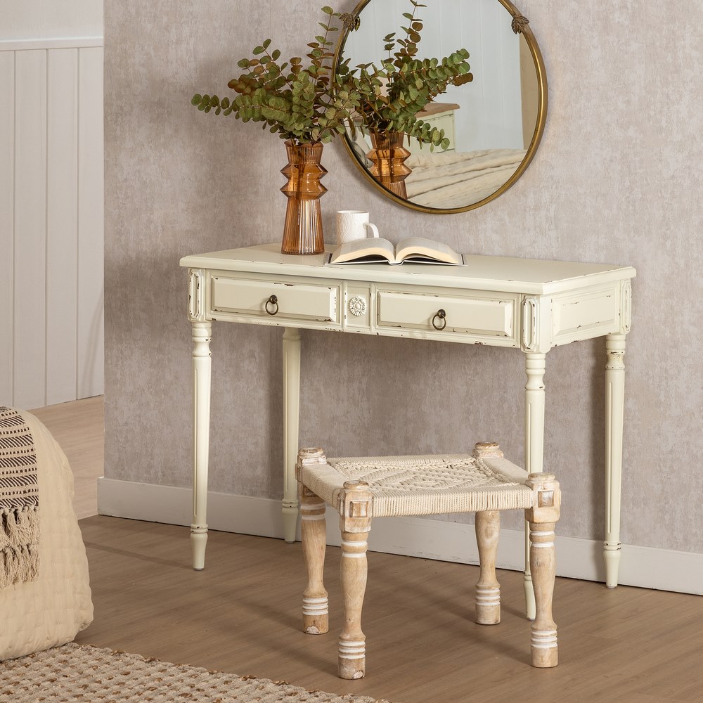 CONSOLA BLANCO ROZADO MADERA 100,00 X 45,00 X 76,0 2