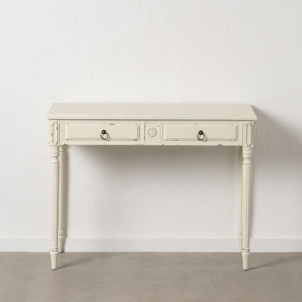 CONSOLA BLANCO ROZADO MADERA 100,00 X 45,00 X 76,0