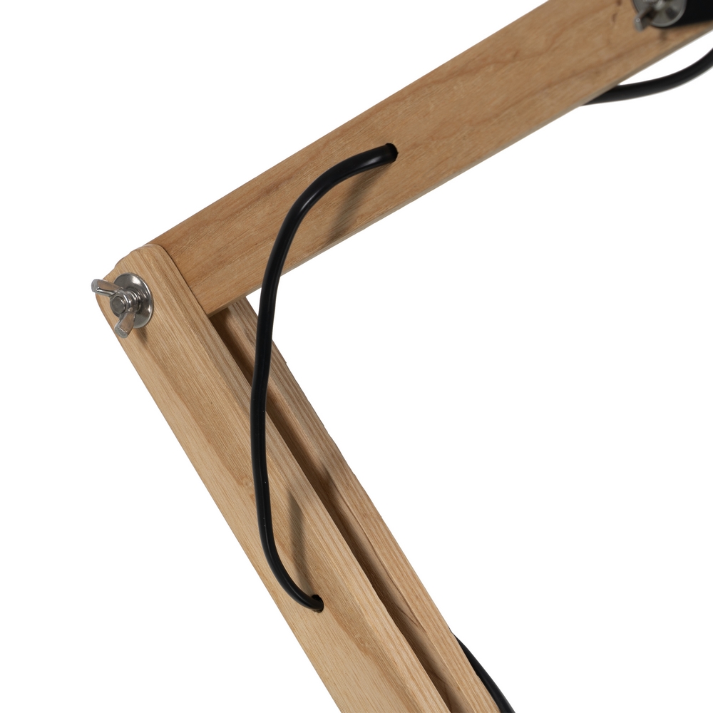 LÃ Â MPARA MESA NEGRO-NATURAL METAL-MADERA 39,00 X  4