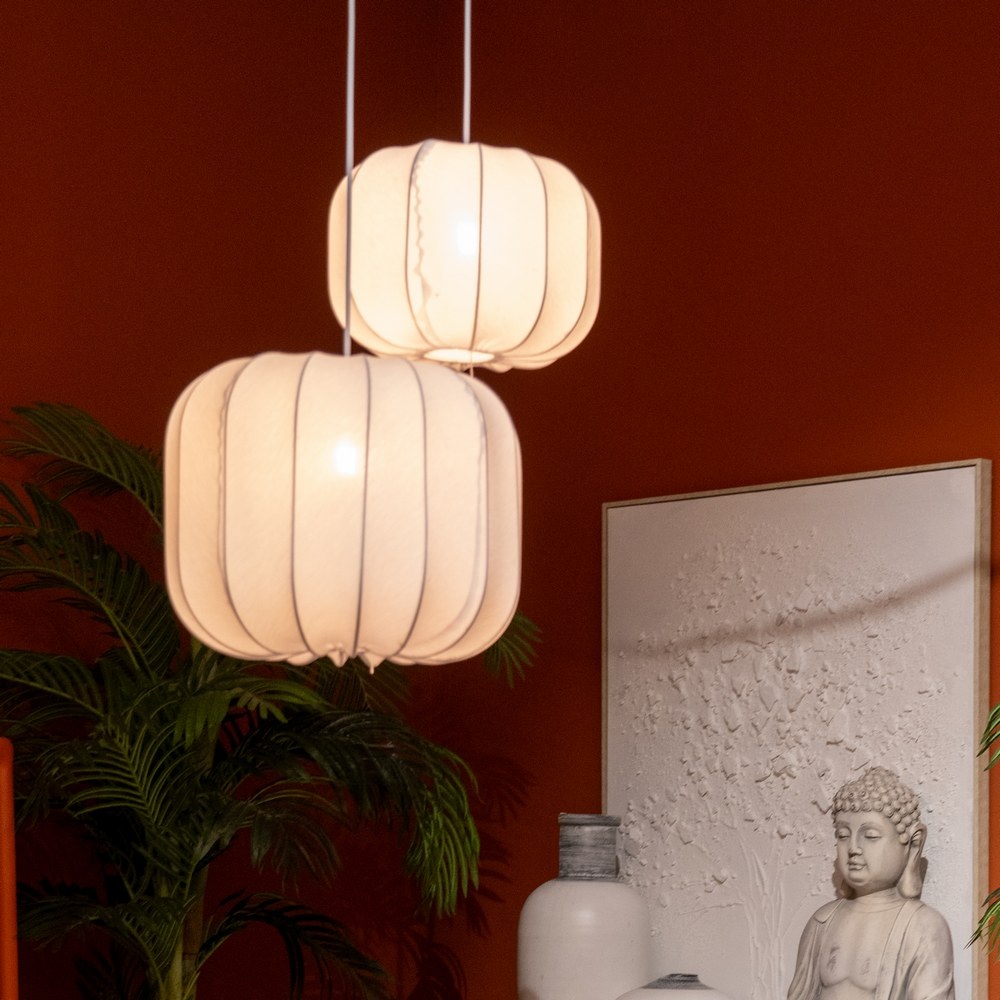 LÃ Â MPARA TECHO BLANCO TEJIDO 31,00 X 31,00 X 24, 2