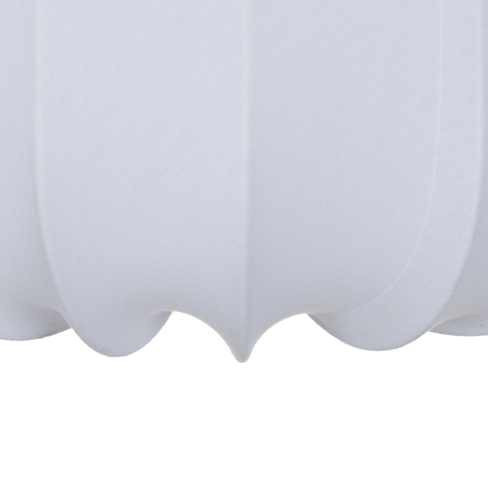 LÃ Â MPARA TECHO BLANCO TEJIDO 40,00 X 40,00 X 31, 4