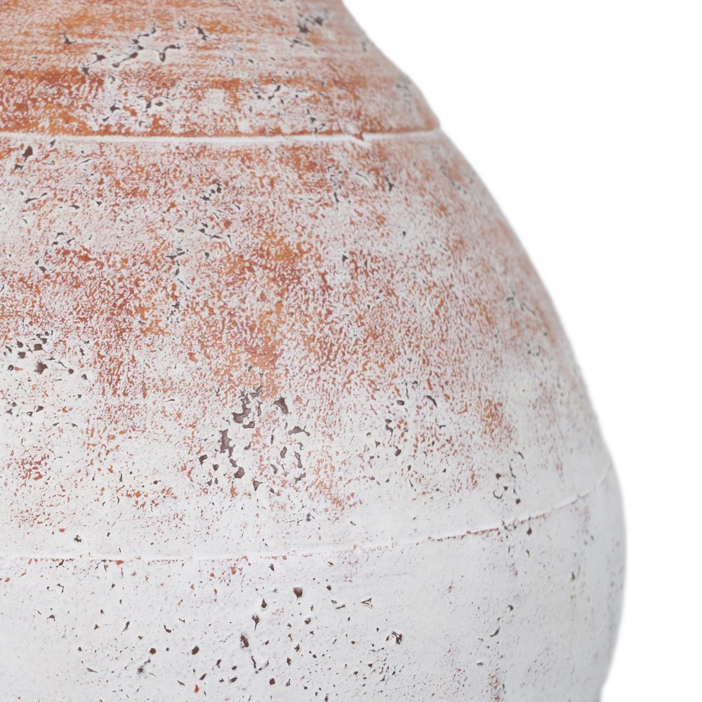 JARRÃ Â N BLANCO ROZADO METAL DECORACIÃ Â N 27,50 X  5