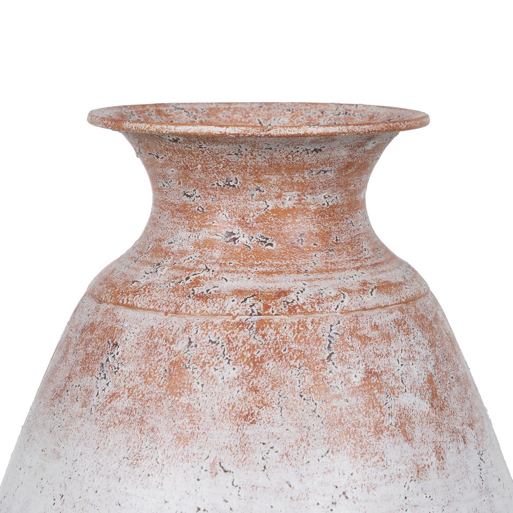 JARRÃ Â N BLANCO ROZADO METAL DECORACIÃ Â N 28 X 28  4