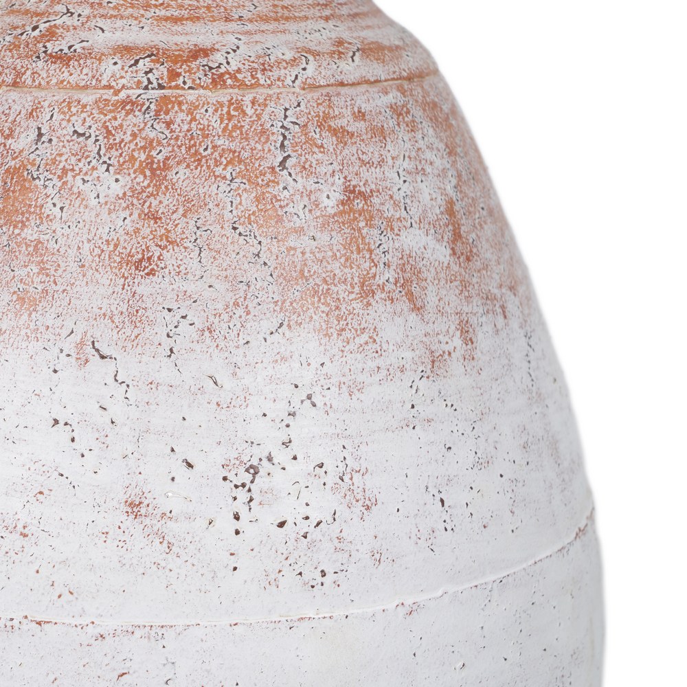 JARRÃ Â N BLANCO ROZADO METAL DECORACIÃ Â N 28 X 28  5