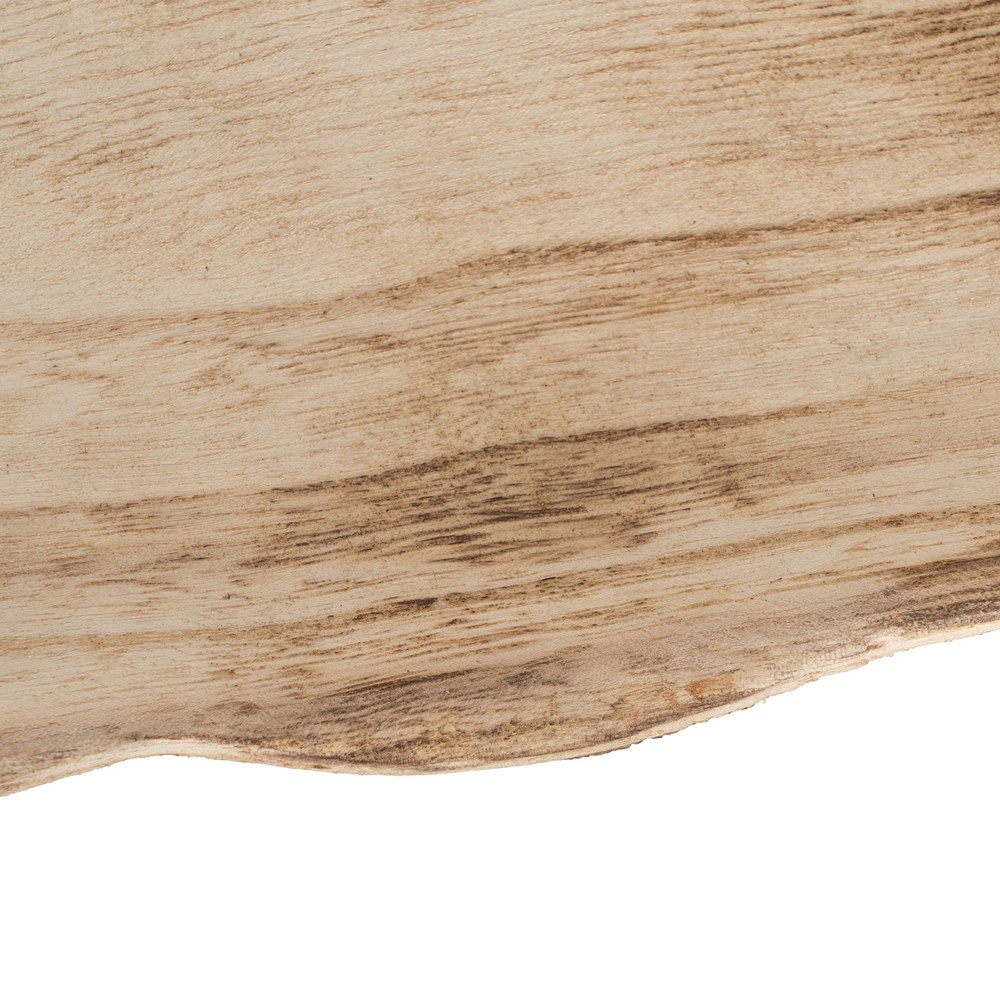 BANDEJA HOJA MADERA PAULONIA DECORACIÃ Â N 53 X 24 5