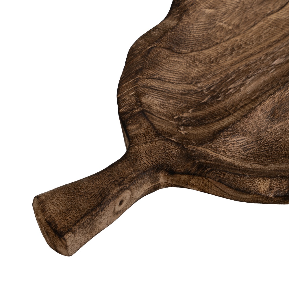 BANDEJA HOJA MADERA PAULONIA DECORACIÃ Â N 44 X 24 2