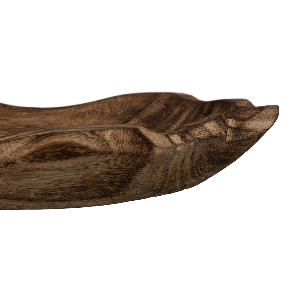 BANDEJA HOJA MADERA PAULONIA DECORACIÃ Â N 44 X 24 5