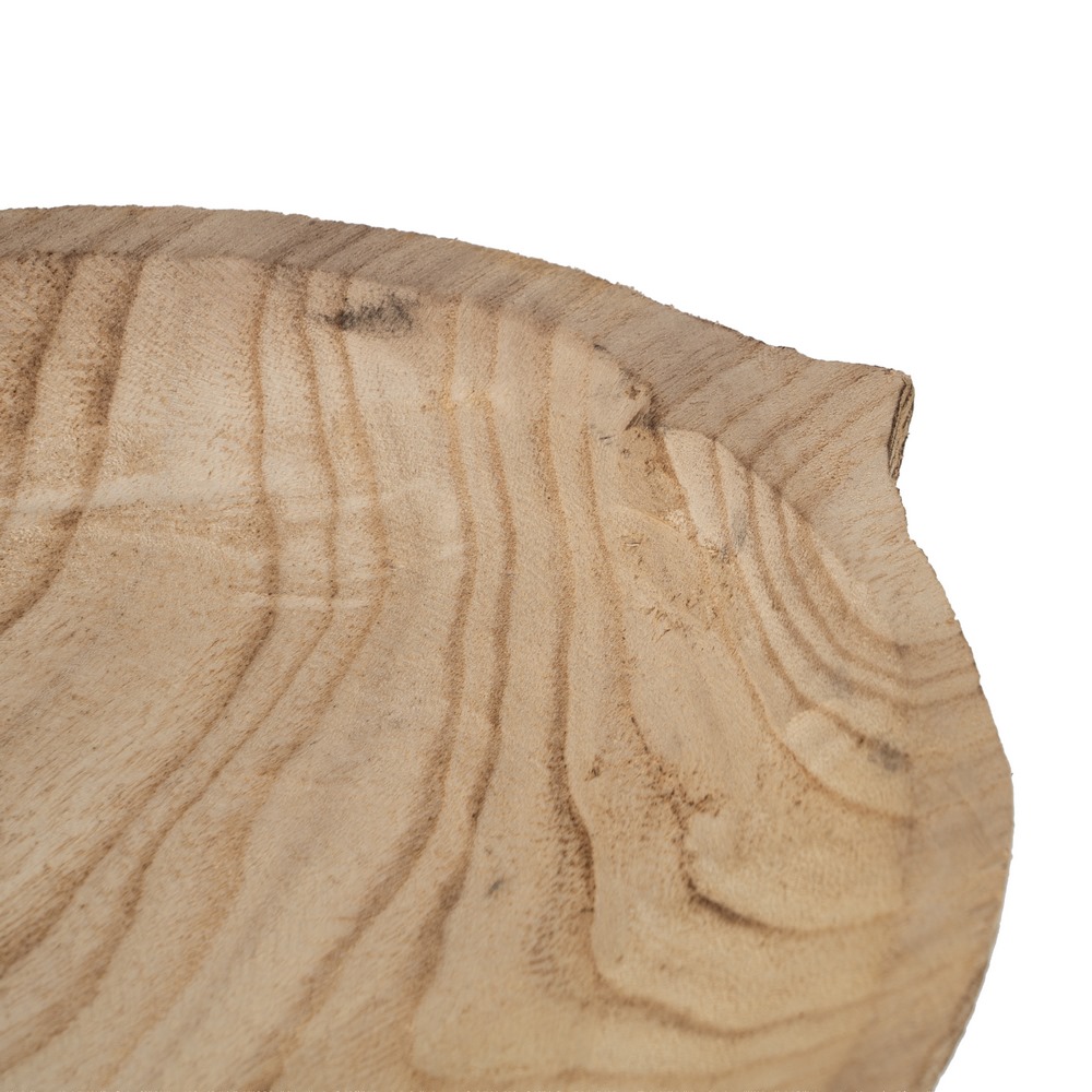 BANDEJA HOJA MADERA PAULONIA DECORACIÃ Â N 42 X 24 4