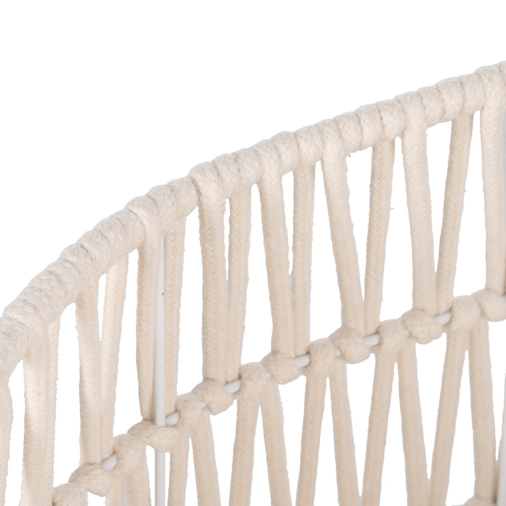 CESTO BLANCO ALGODÃ Â N DECORACIÃ Â N 39x26x22/2 4