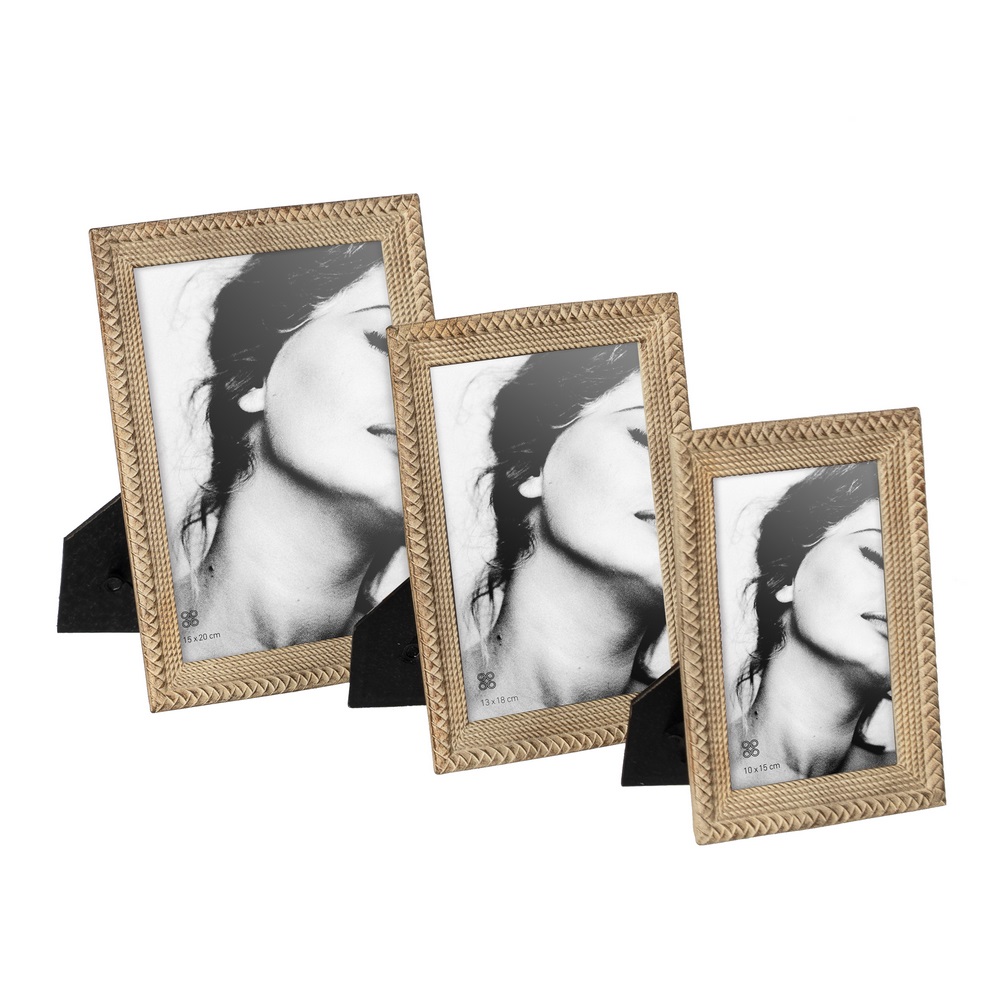 PORTAFOTOS 10X15 BEIGE POLIRESINA 14 X 2 X 18,50 C 2